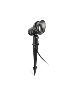 Ideal lux ® Градински прожектор | TERRA PR1 SMALL NERO | GU10 max 1 x 28W | IP65 - 046211 - Цена | LEDs4economy
