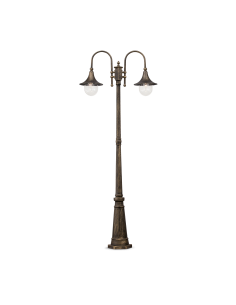 Ideal lux ® Градински стълб | CIMA PT2 NERO | E27 max 2 x 52W | IP43 - 024097 - Цена | LEDs4economy