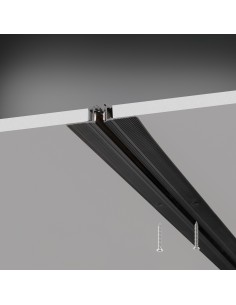 Ideal lux ® Магнитна релса за вграждане 1м | DEVA RECESSED EASY BINARIO 1 MT NERO | | IP20 - 332499 - Цена | LEDs4economy 2