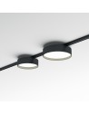 Ideal lux ® Магнитен осветител | DEVA DISC 10W 3000K NERO | 10W | IP20 - 332864 - 2