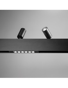Ideal lux ® Двустранна Магнитна релса за открит монтаж 1м | EGO BI-EMISSION BINARIO 1 MT NE | IP20 - 322513 - Цена | LEDs4econom 2