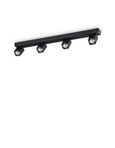 Ideal lux ® Спот | RUDY PL4 SQUARE NERO | GU10 max 4 x 35W | IP20 - 321523 - Цена | LEDs4economy