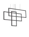Ideal lux ® Полилей | FRAME SP RETTANGOLO NERO 3000K | LED 93W | IP20 - 269382 - Цена | LEDs4economy