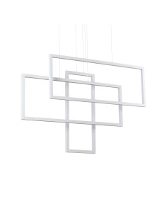 Ideal lux ® Полилей | FRAME SP RETTANGOLO BIANCO 3000K | LED 93W | IP20 - 253589 - Цена | LEDs4economy
