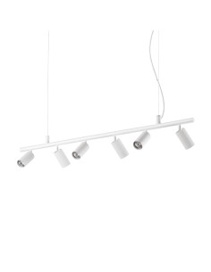 Ideal lux ® Полилей | DYNAMITE SP6 ROUND BIANCO | GU10 max6 x 28W | IP20 - 231433 - Цена | LEDs4economy