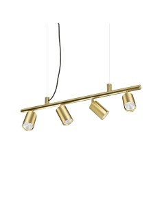 Ideal lux ® Полилей | DYNAMITE SP4 ROUND OTTONE | GU10 max4 x 28W | IP20 - 244624 - Цена | LEDs4economy