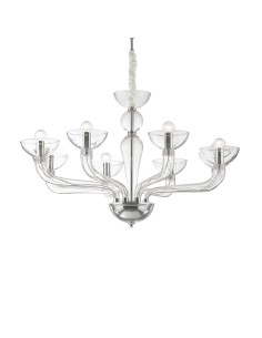 Ideal lux ® Полилей | CASANOVA SP8 | E14 max 8 x 40W | IP20 - 044255 - Цена | LEDs4economy