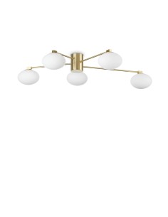 Ideal lux ® Плафон | HERMES PL5 D90 OTTONE | G9 max 5 x 28W | IP20 - 288277 - Цена | LEDs4economy