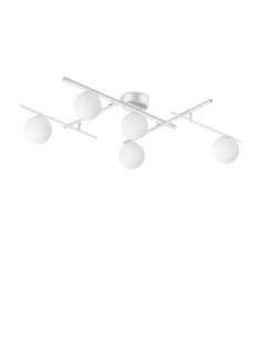 Ideal lux ® Плафон | ATLAS PL5 BIANCO | G9 max 5 x 4W | IP20 - 328225 - Цена | LEDs4economy