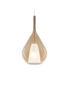 Ideal lux ® Пендел | KALIQUE-3 SP1 D28 AMBRA | E27 max 1 x 42W | IP20 - 359748 - Цена | LEDs4economy