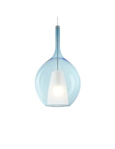 Ideal lux ® Пендел | KALIQUE-2 SP1 D28 AZZURRO | E27 max 1 x 42W | IP20 - 359694 - Цена | LEDs4economy