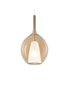 Ideal lux ® Пендел | KALIQUE-2 SP1 D28 AMBRA | E27 max 1 x 42W | IP20 - 359632 - Цена | LEDs4economy