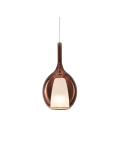 Ideal lux ® Пендел | KALIQUE-2 SP1 D18 RAME | E27 max 1 x 42W | IP20 - 360027 - Цена | LEDs4economy