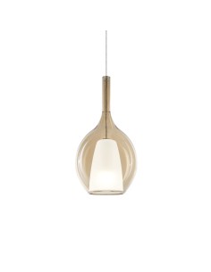 Ideal lux ® Пендел | KALIQUE-2 SP1 D18 AMBRA | E27 max 1 x 42W | IP20 - 360003 - Цена | LEDs4economy