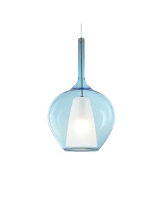 Ideal lux ® Пендел | KALIQUE-1 SP1 D28 AZZURRO | E27 max 1 x 42W | IP20 - 359588 - Цена | LEDs4economy