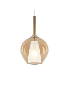 Ideal lux ® Пендел | KALIQUE-1 SP1 D28 AMBRA | E27 max 1 x 42W | IP20 - 359526 - Цена | LEDs4economy