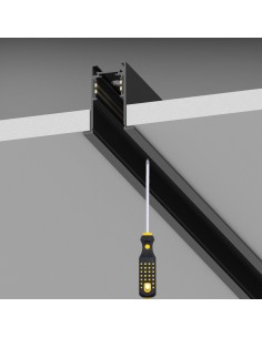 Ideal lux ® Профил за външен монтаж за магнитно осветление | EGO RECESSED TRIM BINARIO 1 MT BI | IP20 - 320441 - Цена | LEDs4eco 2
