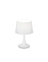 Ideal lux ® Настолна лампа | LONDON TL1 BIANCO | E27 max 1 x 60W | IP20 - 110530 - Цена | LEDs4economy