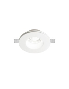 Ideal lux ® Гипсова луничка | SAMBA FI D75 ROUND | GU10 max 1 x 35W | IP20 - 150130 - Цена | LEDs4economy