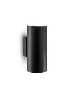 Ideal lux ® Аплик | LOOK AP2 ROUND D60 H150 NERO | GU10 max2 x 28W | IP20 - 095998 - Цена | LEDs4economy