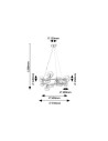 Rabalux Aslov Висящи осветителни тела IP20 G9 11x MAX 28W K 71300 - 5