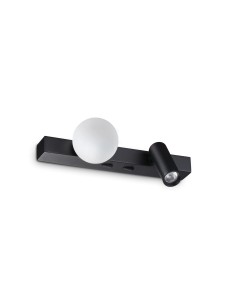 Ideal lux ® Аплик | BINOMIO LED AP NERO | LED 6W | IP20 - 336664 - Цена | LEDs4economy