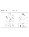 Maytoni ® Aida | Полилей | IP 20 - MOD033PL-07B - 3