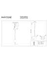 Maytoni ® Basic Texture | Висящо осветително тяло | IP 20 - MOD461PL-01BG - 3