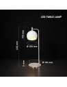V-TAC 10W LED Декоративна Лампа (D140*T5mm) 3000K Драскан Никел+Бяло - 24130 - 4