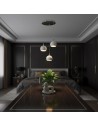 V-TAC 3X10W LED Декоративна Висяща Лампа (D250*H30mm) 3000K Драскан Никел+Бяло - 24129 - 2
