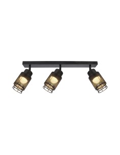 V-TAC 3X6W LED Декоративна Лампа Таван (L400*W70*H30mm) 3000K Черен Мат - 24121 - Цена | LEDs4economy