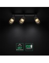 V-TAC 3X6W LED Декоративна Лампа Таван (L400*W70*H30mm) 3000K Черен Мат - 24121 - 3