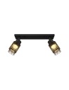 V-TAC 2X6W LED Декоративна Лампа Таван (L400*W70*H30mm) 3000K Черен Мат - 24120