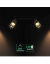 V-TAC 2X6W LED Декоративна Лампа Таван (L400*W70*H30mm) 3000K Черен Мат - 24120 - 3
