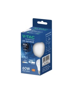 V-TAC LED Крушка CREE ЧИП - 8.5W E27 A60 Термо Пластик 6400K - 2172626 - Цена | LEDs4economy 2