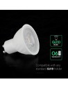 V-TAC LED Крушка - CREE ЧИП 6W GU10 SMD Пластик 110° 4000K - 211936 - 5