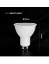V-TAC LED Крушка - CREE ЧИП 6W GU10 SMD Пластик 110° 3000K - 211926 - 6