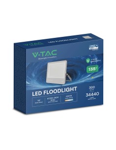 V-TAC 300W LED Прожектор CREE ЧИП Черно Тяло Сиво Стъкло 6500K 135LM/W - 232036 - Цена | LEDs4economy 2