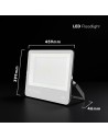 V-TAC 300W LED Прожектор CREE ЧИП Черно Тяло Сиво Стъкло 6500K 135LM/W - 232036 - 5