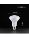 V-TAC 11W LED Крушка E27 R80 Plastic CREE Чип 6400K - 211376 - 6