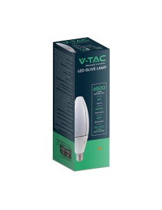V-TAC LED Крушка - 60W E40 Olive Lamp 6400K - 24036 - Цена | LEDs4economy 2