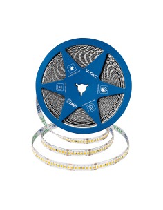 V-TAC 18W LED Лента CREE ЧИП 3000K IP20 24V 10MM DOUBLE PCB - 2125996 - Цена | LEDs4economy
