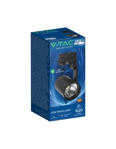 V-TAC 20W LED COB Релсов Прожектор CREE Чип 4000K Черно Тяло - 241556 - Цена | LEDs4economy 2
