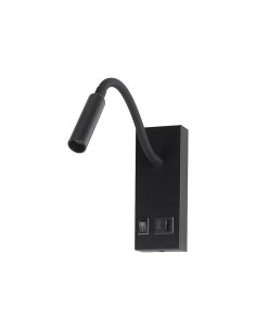 V-TAC 3W LED Тяло За Нощно Шкафче CREE CHIP Зарядно Тип C Черно Тяло IP20 3000K - 241516 - Цена | LEDs4economy