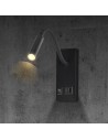 V-TAC 3W LED Тяло За Нощно Шкафче CREE CHIP Зарядно Тип C Черно Тяло IP20 3000K - 241516 - 3