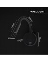 V-TAC 3W LED Тяло За Нощно Шкафче CREE CHIP Черно Тяло IP20 3000K - 241506 - 5