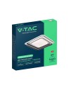 V-TAC 60W LED Таванна Лампа 3в1 Димираща С IR Дистанционно Бяло+Черно Тяло - 24178 - 2