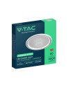 V-TAC 50W LED Таванна Лампа 3в1 Димираща С IR Дистанционно Сиво Тяло - 24182 - 2