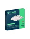 V-TAC 60W LED Таванна Лампа 3в1 Димираща С IR Дистанционно Бяло Тяло - 24177 - 2