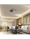 V-TAC 75W LED Таванна Лампа 3в1 Димираща С IR Дистанционно Черно Тяло - 24180 - 3